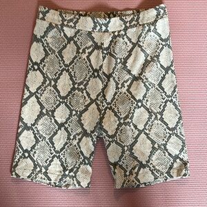 American Eagle Snake Print Bike Shorts